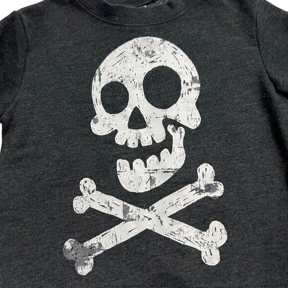 Circo 24m Grey Skull & Crossbones Pullover Sweatshirt - Picture 2 of 4